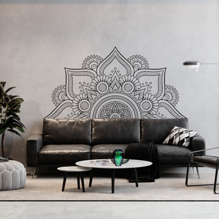 Half Mandala Wall Creations