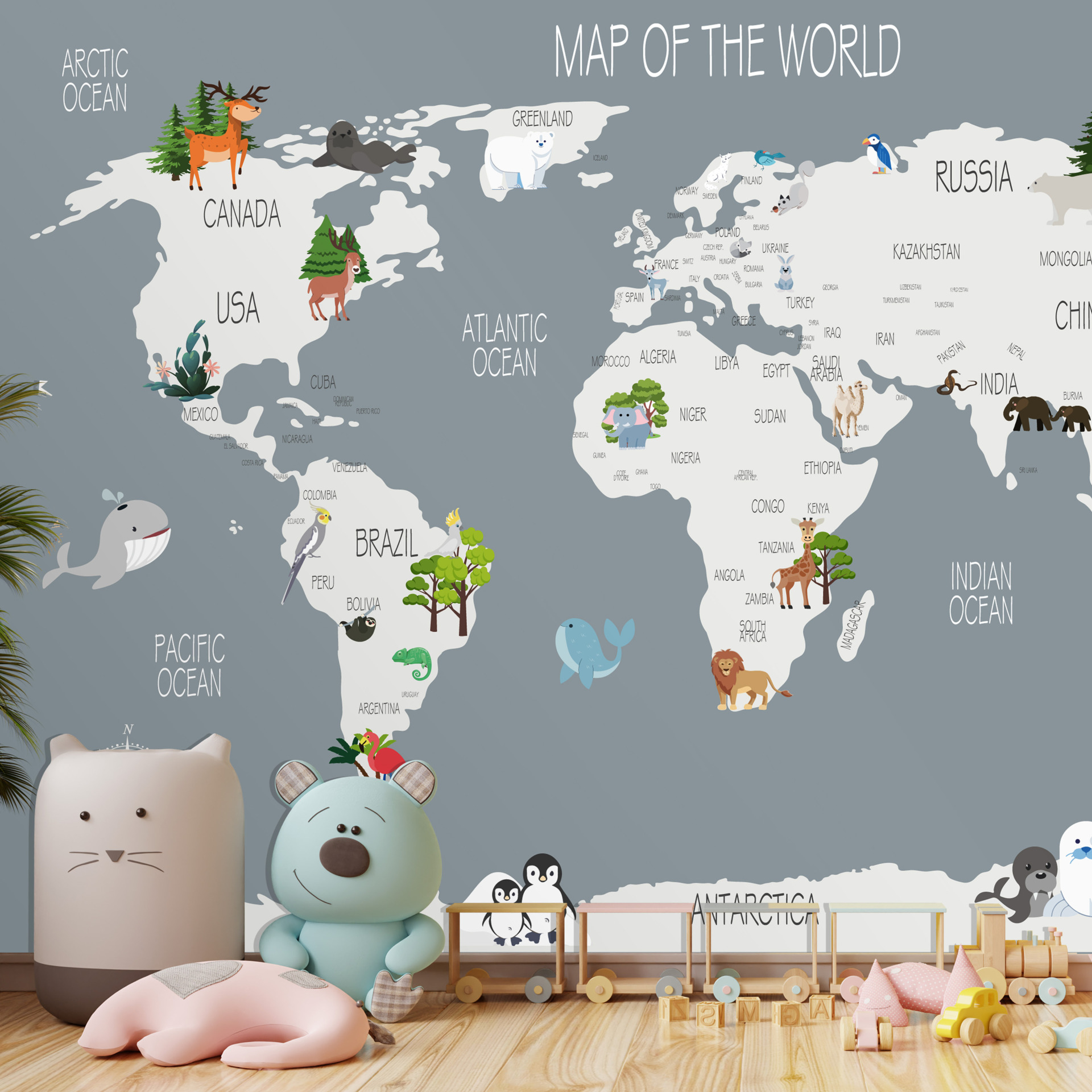 Animal Map of the World
