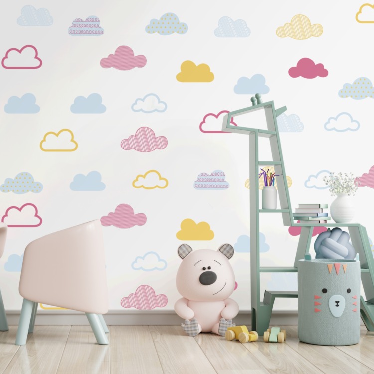 Colored Cloud - Wall Creations